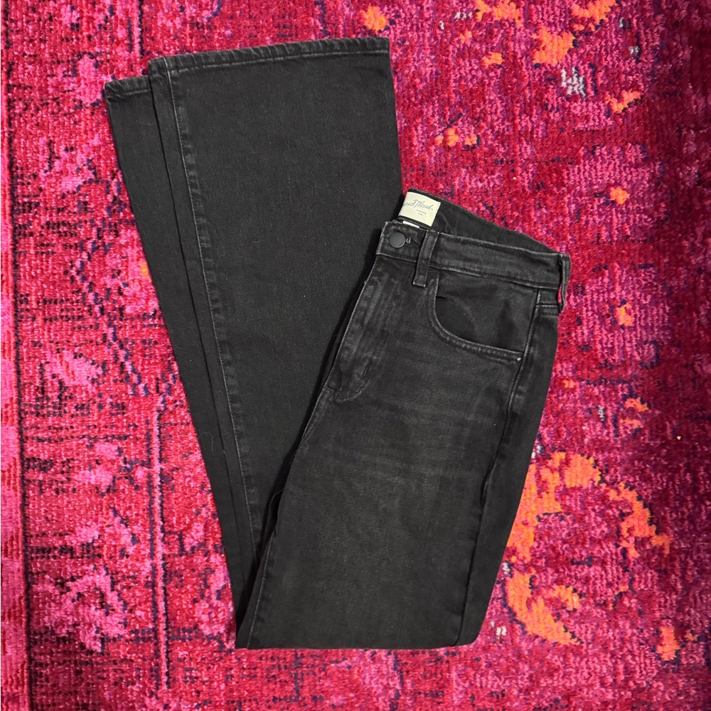 Black High-Rise Flare Jeans